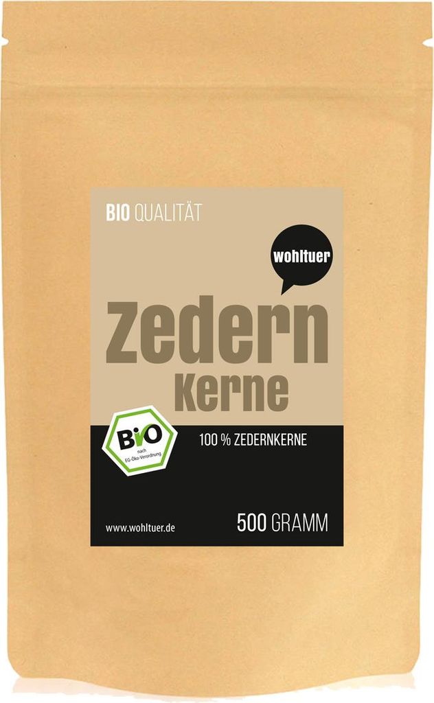 Wohltuer Zedernkerne aus Wildsammlung für Salate Müslis Pestos 500g