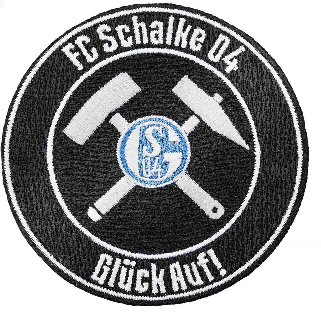 FC Schalke 04 S04 Aufnäher Glück Auf Produktbild 