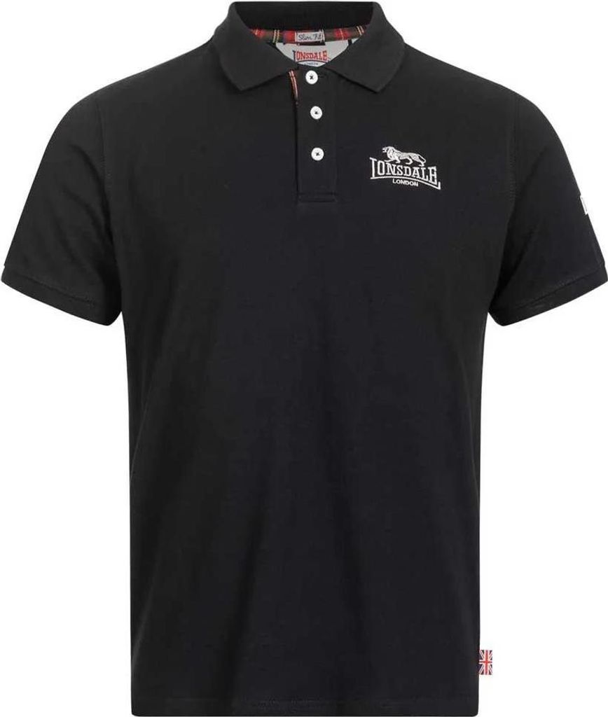 Lonsdale Bruan Kurzarm-poloshirt Schwarz 3XL Mann Schwarz Produktbild 