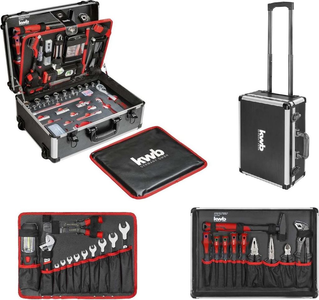 kwb Werkzeug-Koffer Trolley  inkl. Werkzeug-Set, 175 Produktbild 