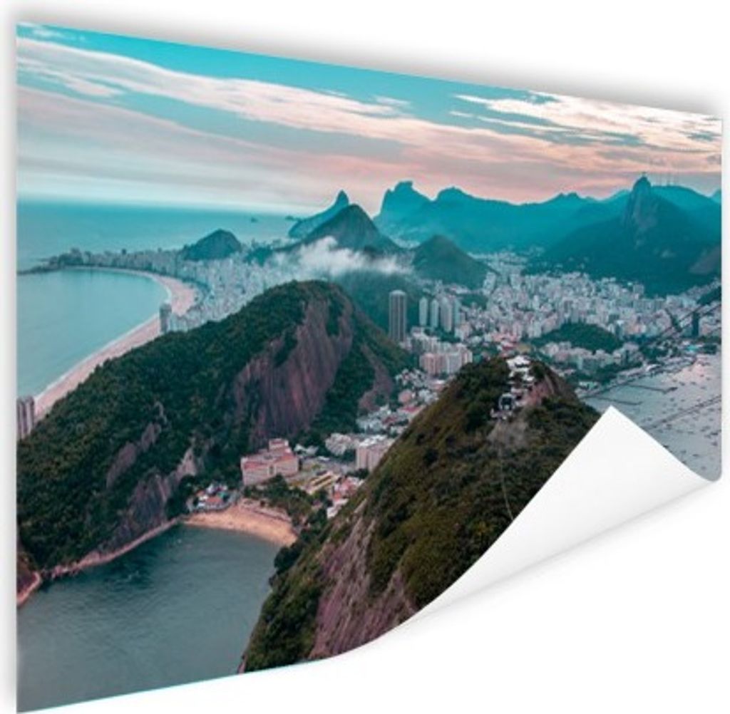 MuchoWow Poster Berge - Rio de Janeiro - Brasilien 60x40 cm - Schlafzimmerdekoration
