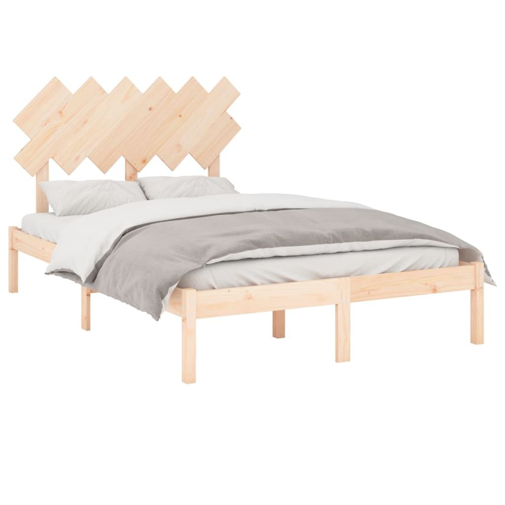 vidaXL Massivholzbett 120x190 cm