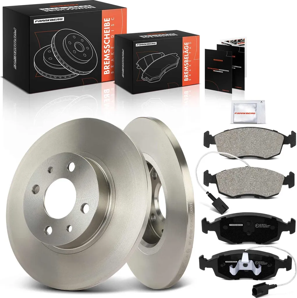 Frankberg Kit de Freinage Avant Disques et Plaquettes pour Fiat 500 312