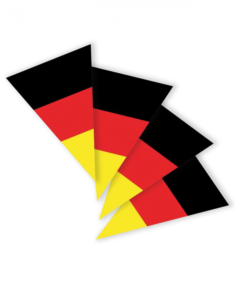 Girlande Deutschland 5m schwarz-rot-gold - Produktbild 