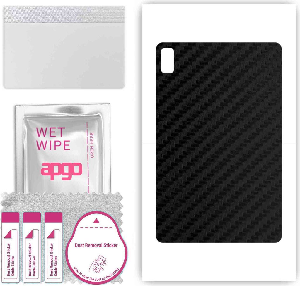 apgo Rückseite Schutzfolie, Skin, kompatibel mit Honor V6, Hinten Displayschutzfolie aus Vinylfolie, kratzfest, einfache Montage - Schwarzer Kohle...