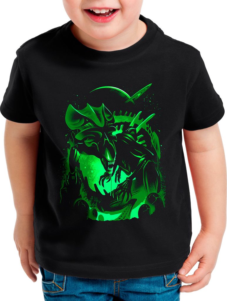 style3 Predatory Queen Kinder T-Shirt xenomorph alien ripley movie