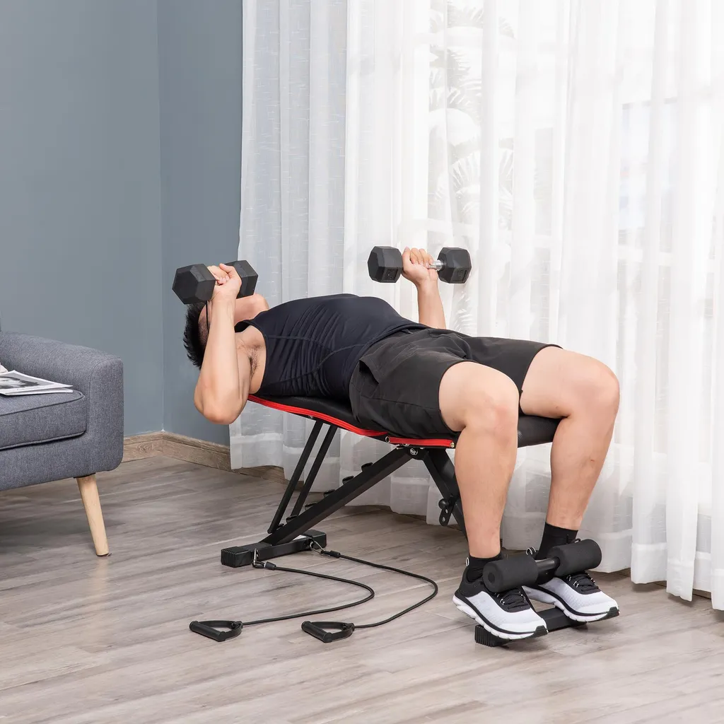 Banc de musculation stable et robuste noir pour éviter les secousses - 2