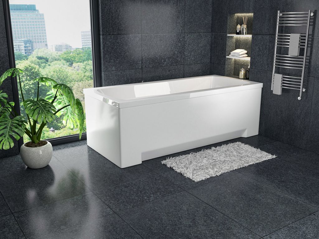 Badewanne Rechteck Wanne Acrylwanne 160x70 Optima mit Gehäuse