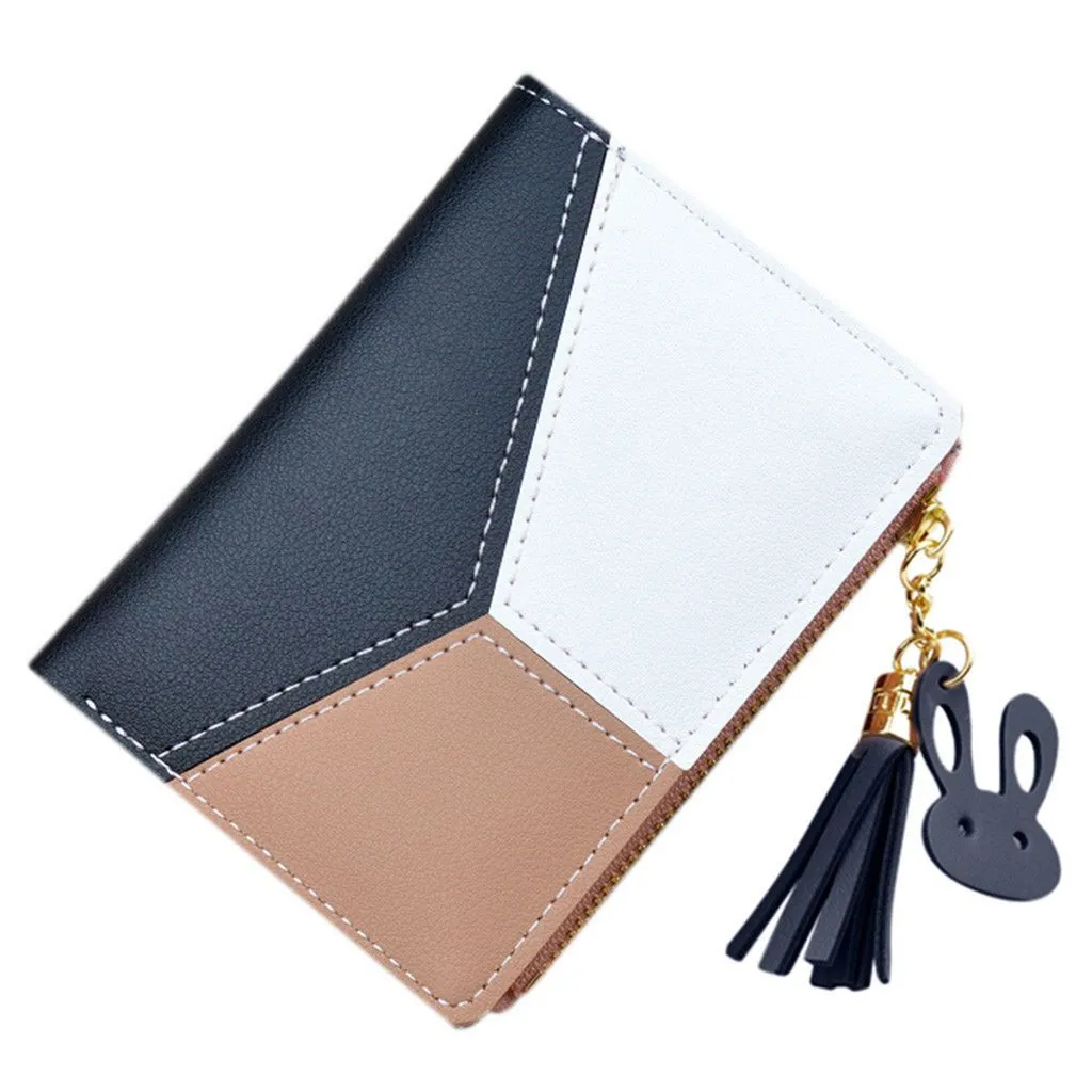 Mode & Accessoires Taschen Kleinlederwaren Portemonnaies Kleine Geldbörse für Mädchen Blattanhänger 