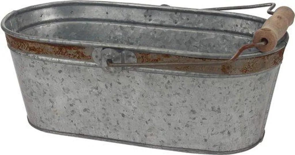 Récipients ovales en métal laqué Lot de 3 boîtes de rangement rétro