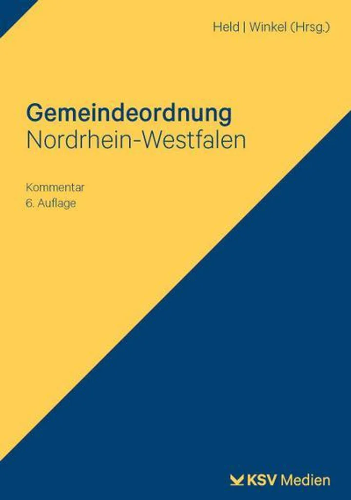Code Gemeindeordnung Nordrhein-Westfalen Manuel de Droit Allemand