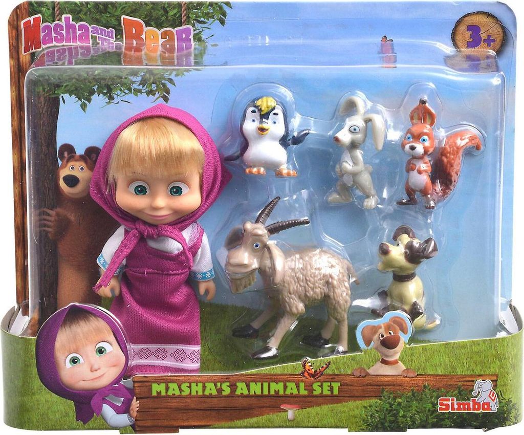 Simba Mascha Und Der Bär Tierfiguren Rosa  Rosa One Size Produktbild 2