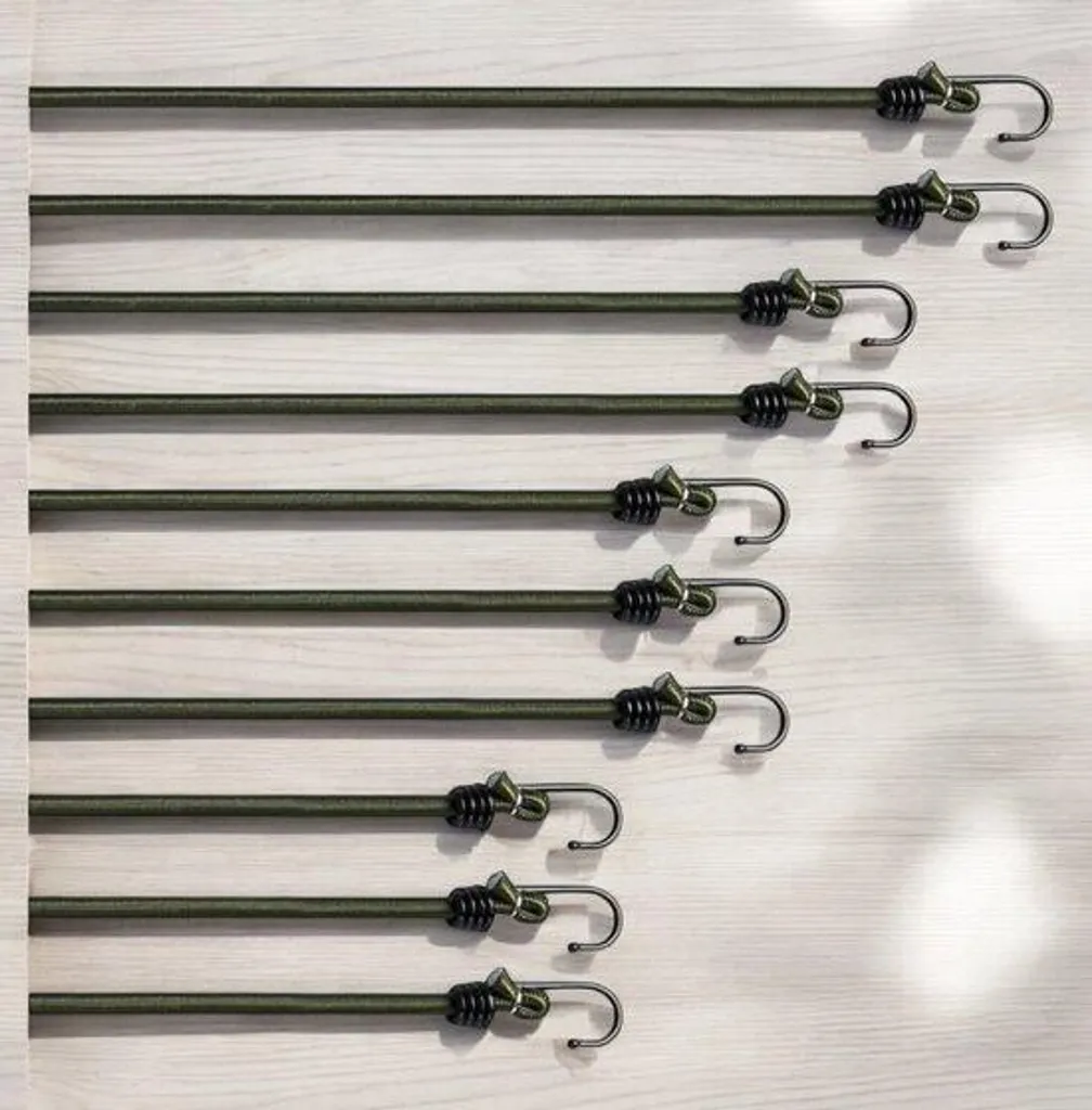 Cordes élastiques pour voyage et voiture, lot mixte de 10 sandows