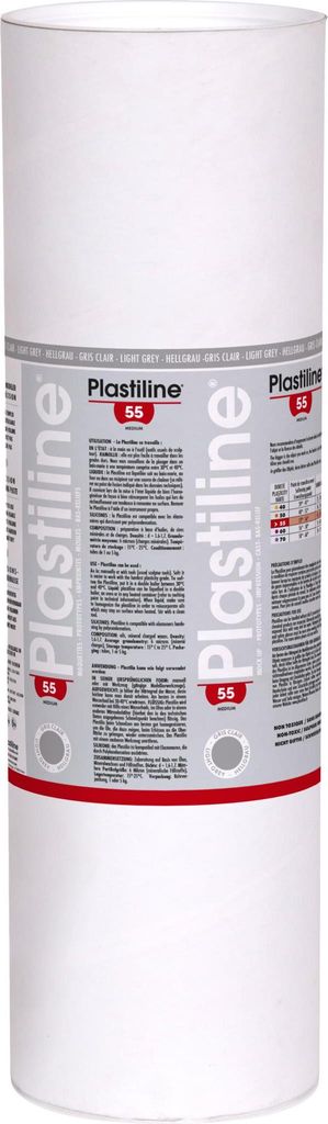 Plastiline 10 kg Stärke 55 hellgrau