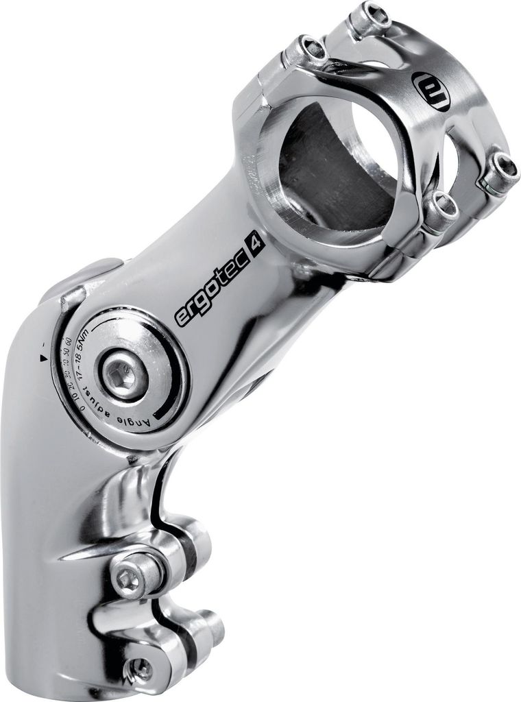 ergotec 40192101 1-1/8 A-Head Vorbau Octopus 50, Länge: 110 mm, Lenker: 25,4 mm, Alu, SL4, silber