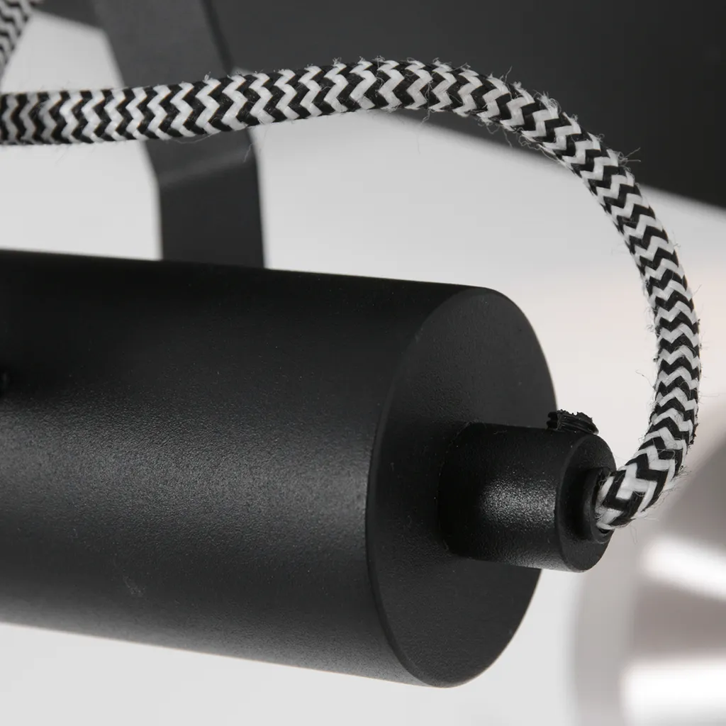 Luminaire spot orientable Mexlite 3338ZW noir métal acier robuste E27 - 6