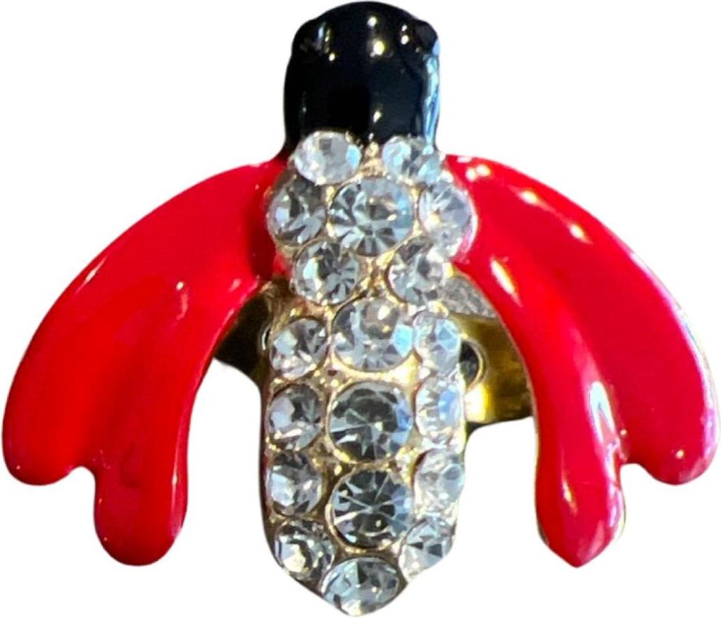 Fliegen-Insekt-Strass-Brosche, dekorative Anstecknadel