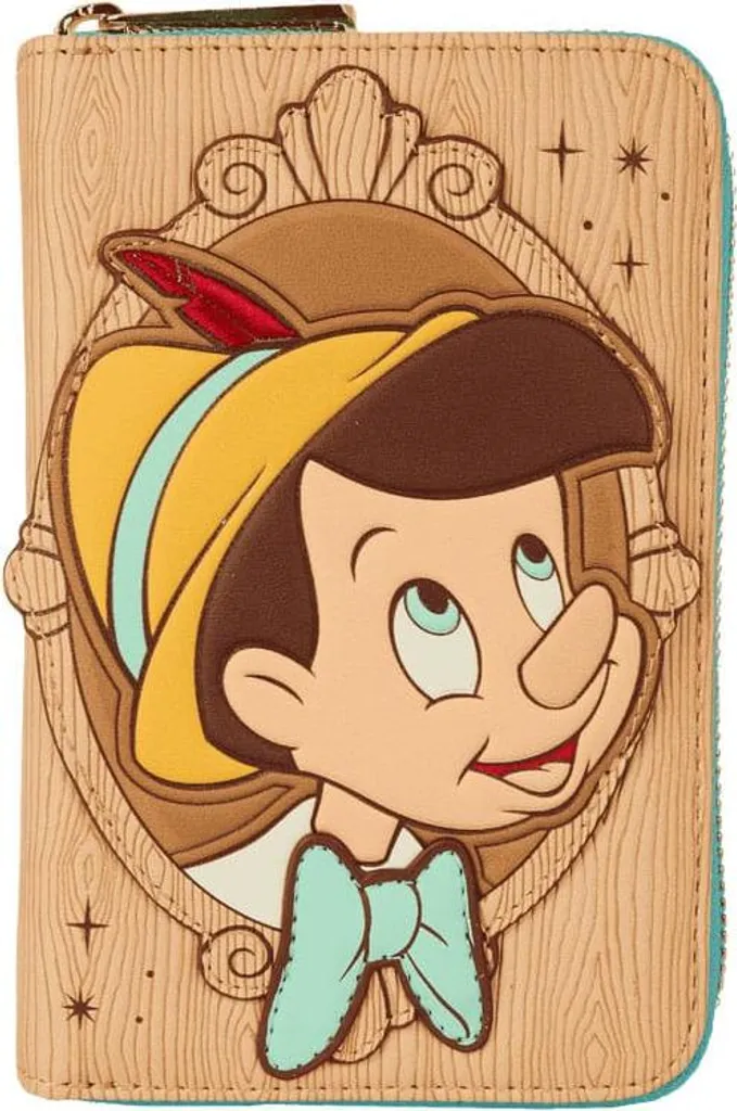 Petit Portefeuille Disney Pinocchio Loungefly en Similicuir avec Camée