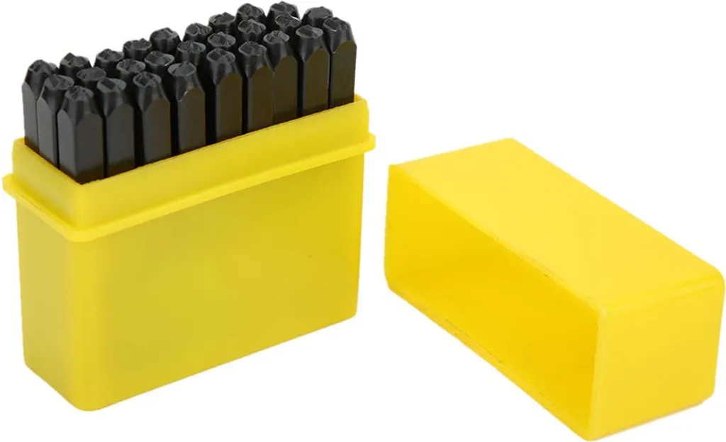 Punzone Alfabeto 3mm Acciaio al Carbonio - Set Stampaggio Metallo Professionale