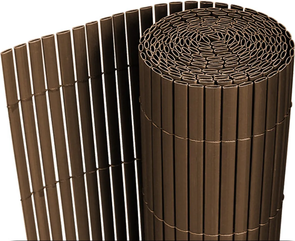 Brise-vent et pare-vue pour balcon et terrasse en PVC brun 300cm