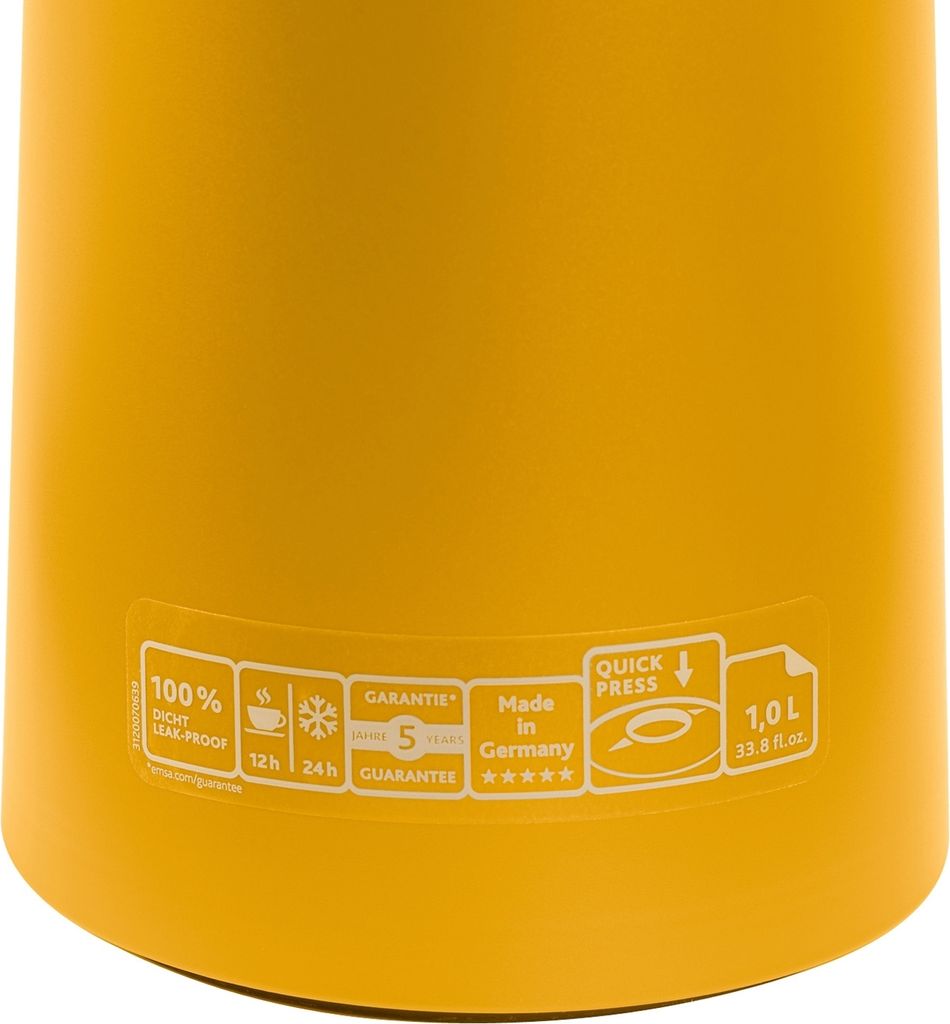 Emsa MOTIVA Isolierkanne 1L Senfgelb 3110601116 Produktbild 8