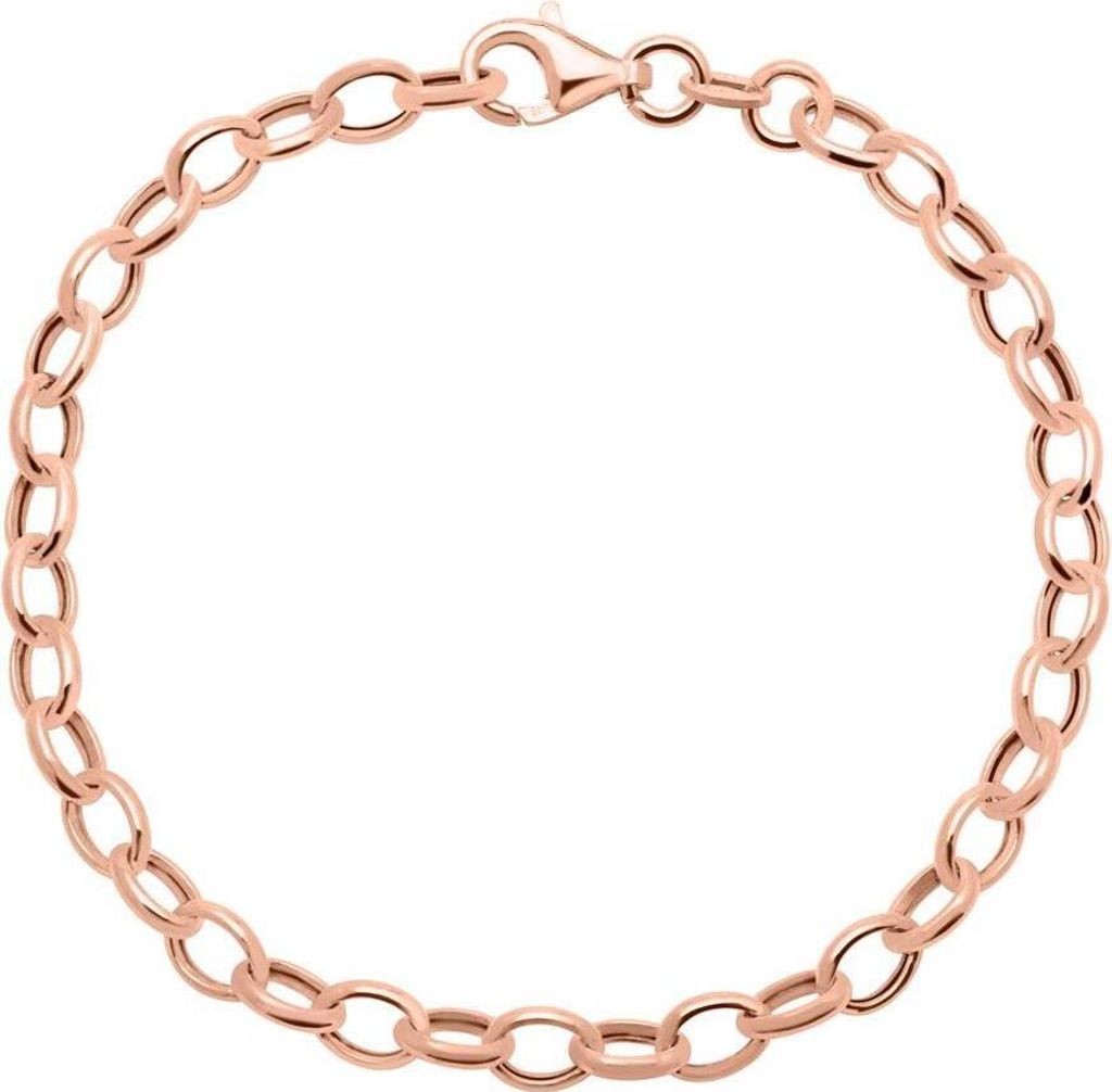 Armband für Charms Sterlingsilber rosévergoldet