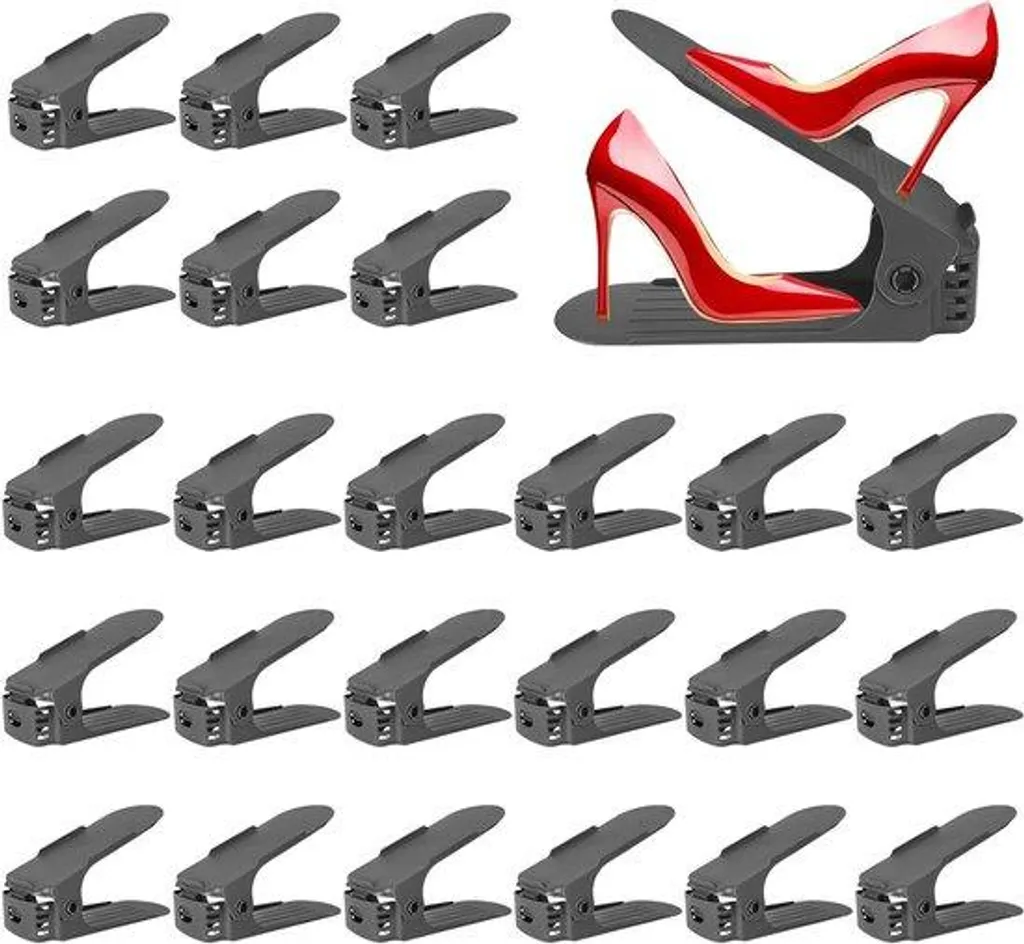 Support Chaussures Antidérapant et Réglable - Pack de 24 Unités Grises