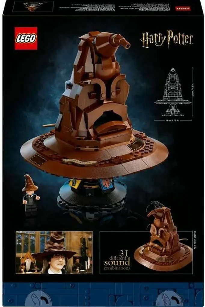 Maquette LEGO Harry Potter du Choixpeau Magique Parlant pour Collection