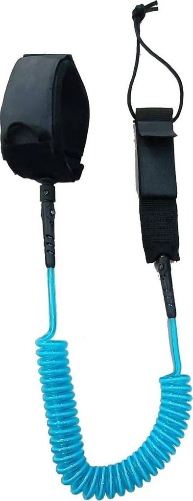 Sicherheitsleine ENERO für SUP-Board – 10 Fuß – Blau – Spiralleash für Stand Up Paddle