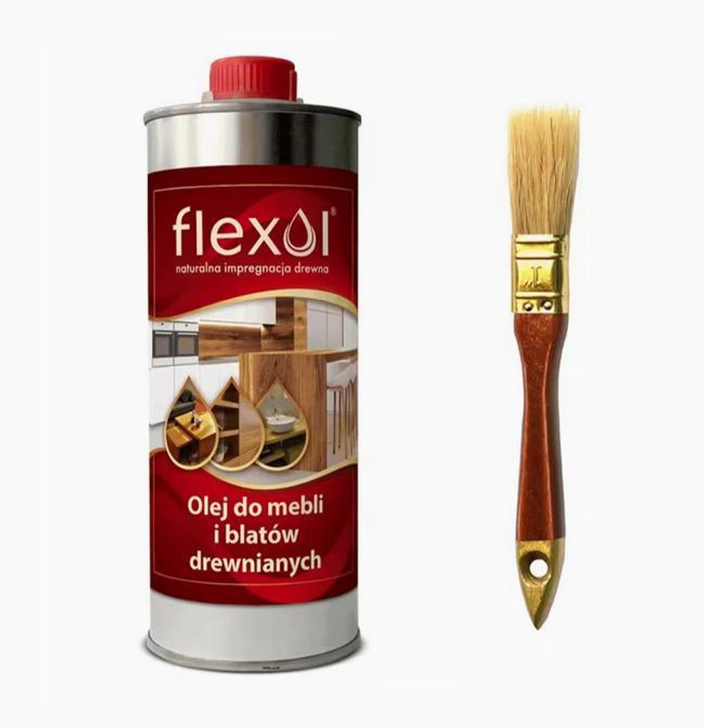 FLEXOL Olej Do Mebli Blatów Drewnianych Kuchennych 0,5 Zdjęcie produktu 