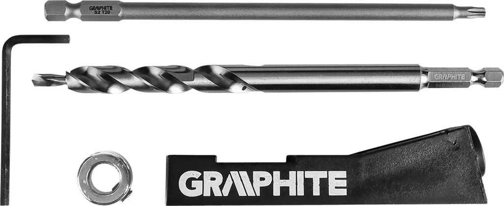 Gabarit GRAPHITE trous borgnes avec butée et foret pour bois et MDF