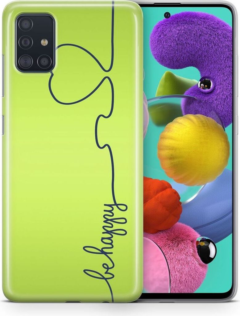 Handyhülle Schutzhülle für Huawei P20 Pro Case Cover Tasche Bumper Etuis TPU, Modell:Huawei P20 Pro, Motiv auswählen:Be Happy Grün
