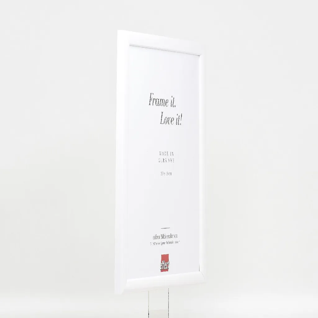 Cornice A4 Bianco Lucido Profil 43 - Design Legno per Arredo Moderno - 5