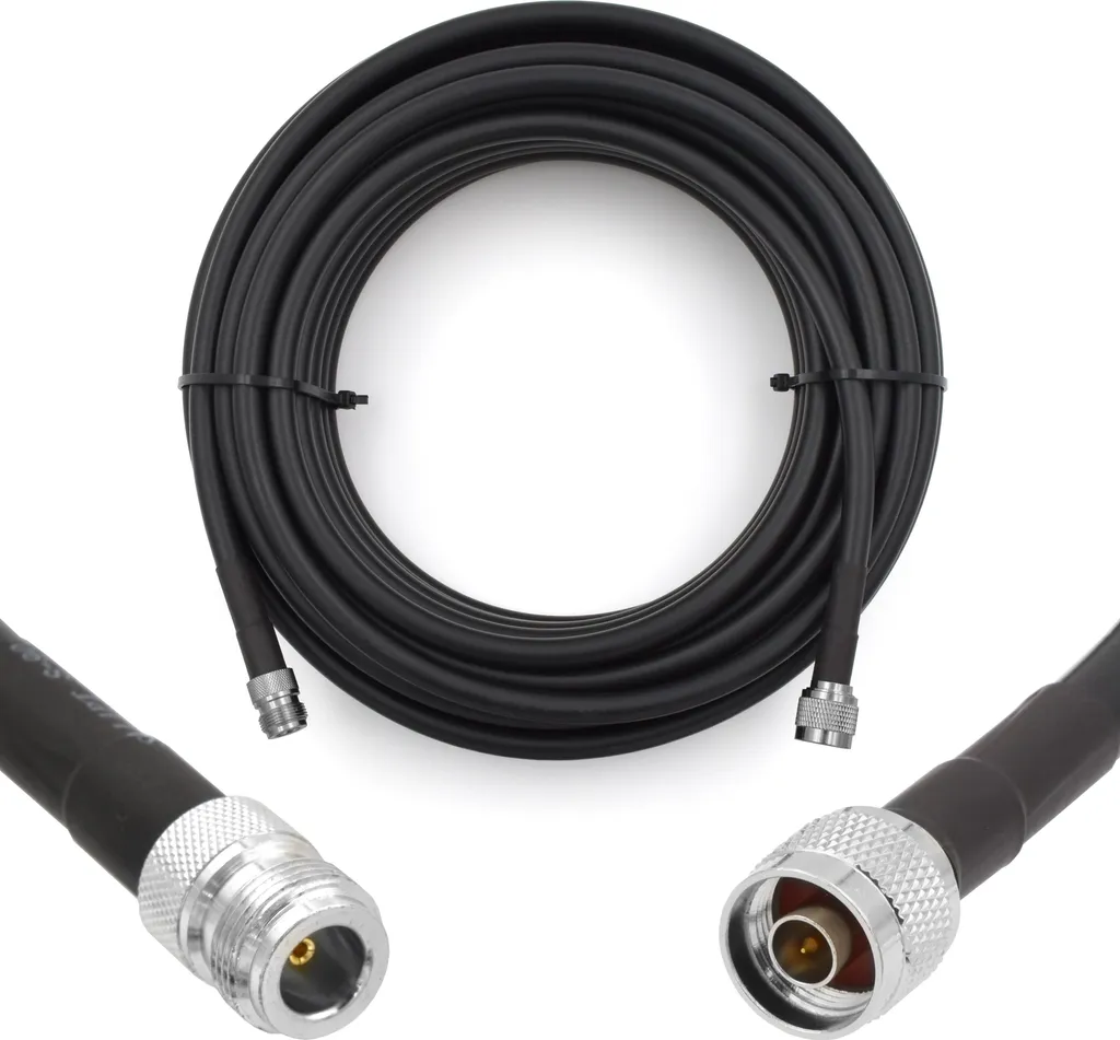 Cavo Antenna 20m N Maschio a N Femmina 8D-FB 11.1mm Ultra Low Loss