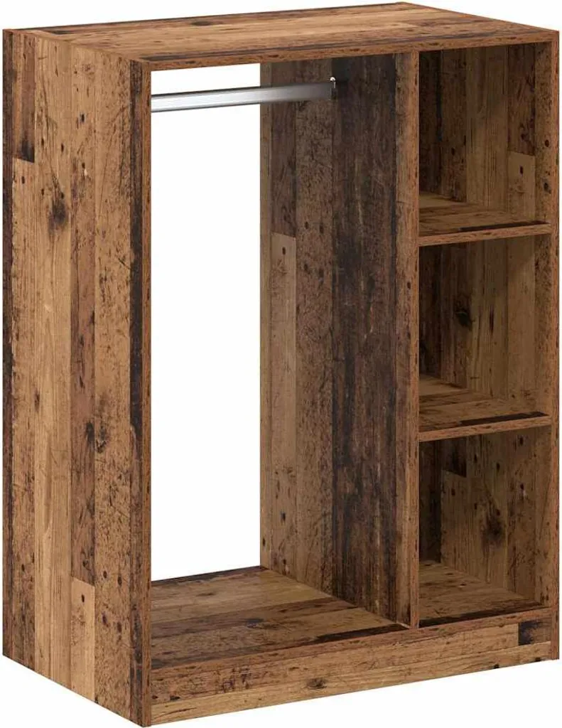 vidaXL Armadio con ripiano in legno di recupero 77 x 48 x 102 cm Materiale a base di legno
