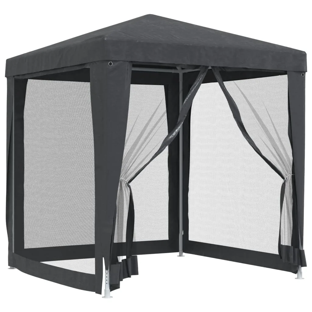 Gazebo Professionale 2x2 m vidaXL - Stand Eventi con Rete Antracite