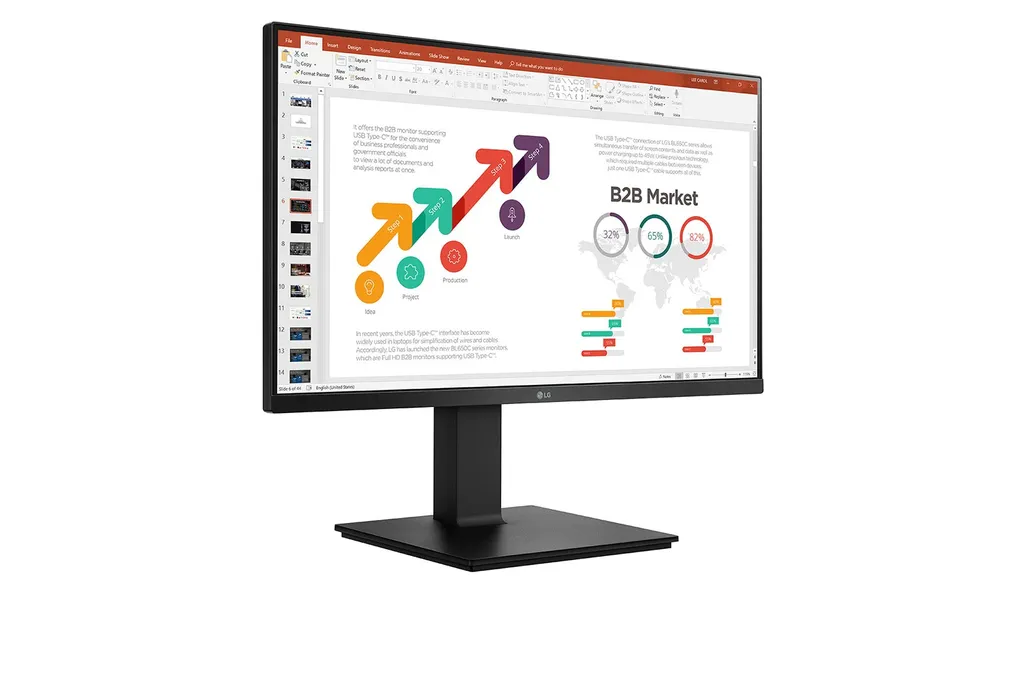 Écran de Travail LG 24BP45SP-B Pivotant Idéal pour Télétravail et Bureau - 9