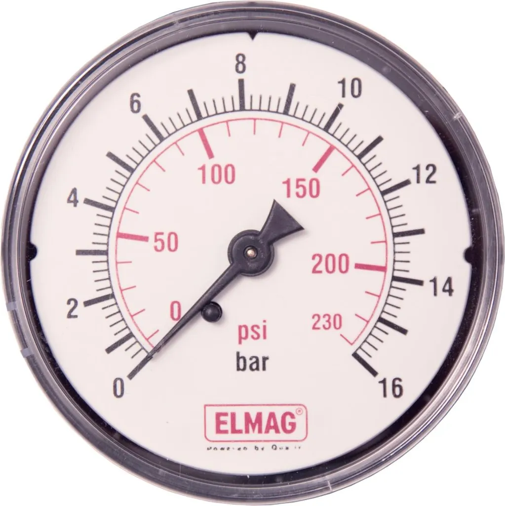 Manomètre Elmag 0-16 bar 42222 : réparez votre compresseur avec précision