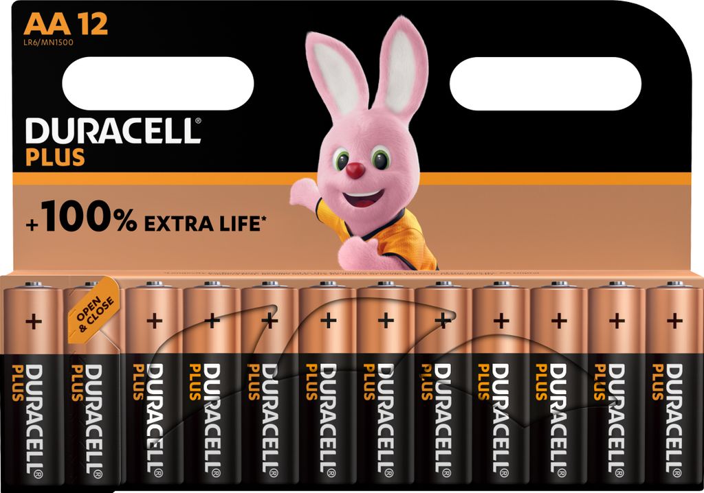 Duracell Plus New AA BPH12 (MN1500/LR6)