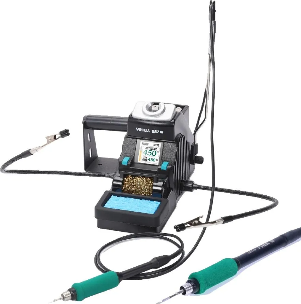 Poste à souder électronique 982-III avec fers 210/115 haute précision