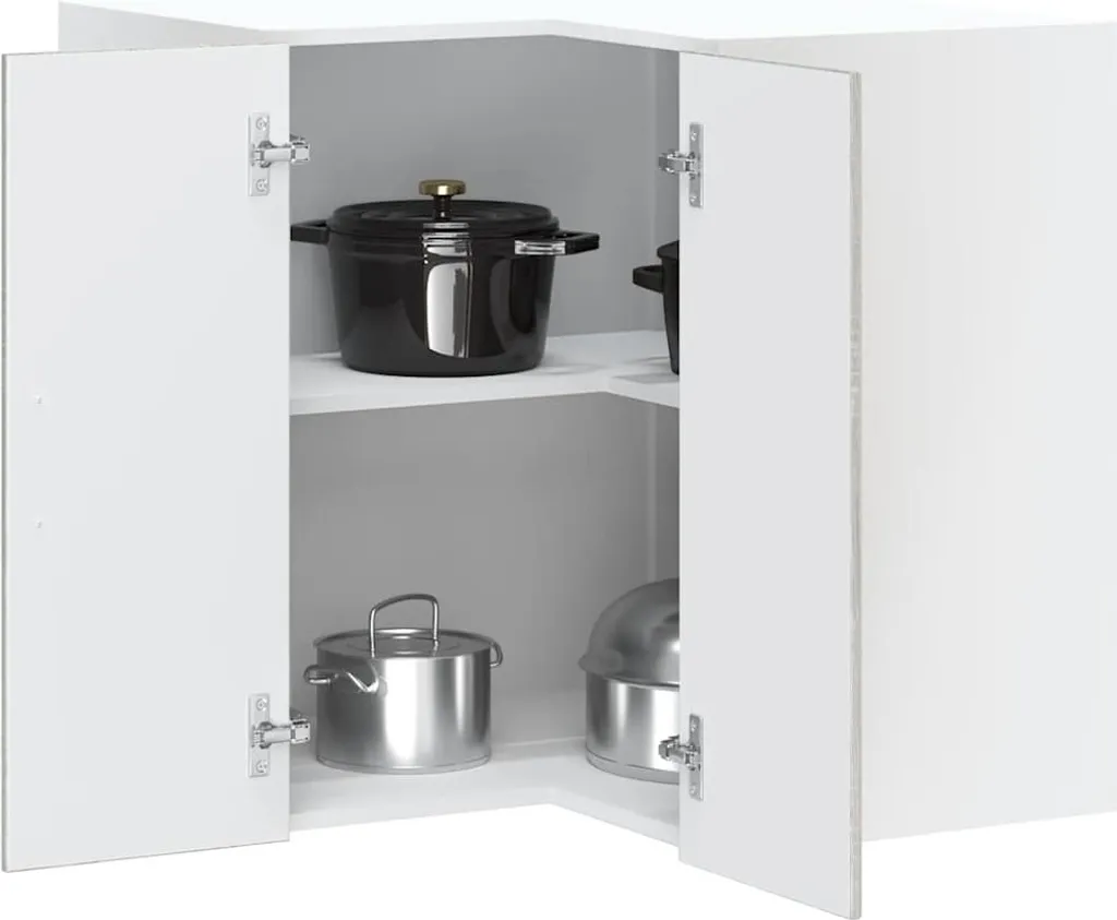Parete attrezzata ad angolo per cucina Kalmar grigio Sonoma in legno - Armadi da cucina Octo9087579 1parcel