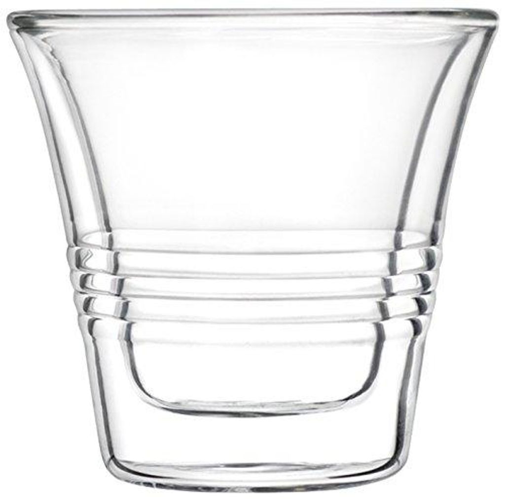 H&h 4er Set transparente Borosilikat-Thermogläser 70 ml