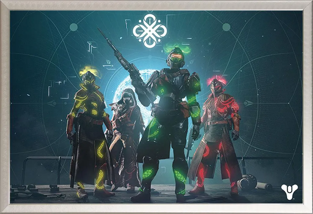 Poster Destiny Gambit : Cadre Interchangeable Shinsuke Argenté et Vitre