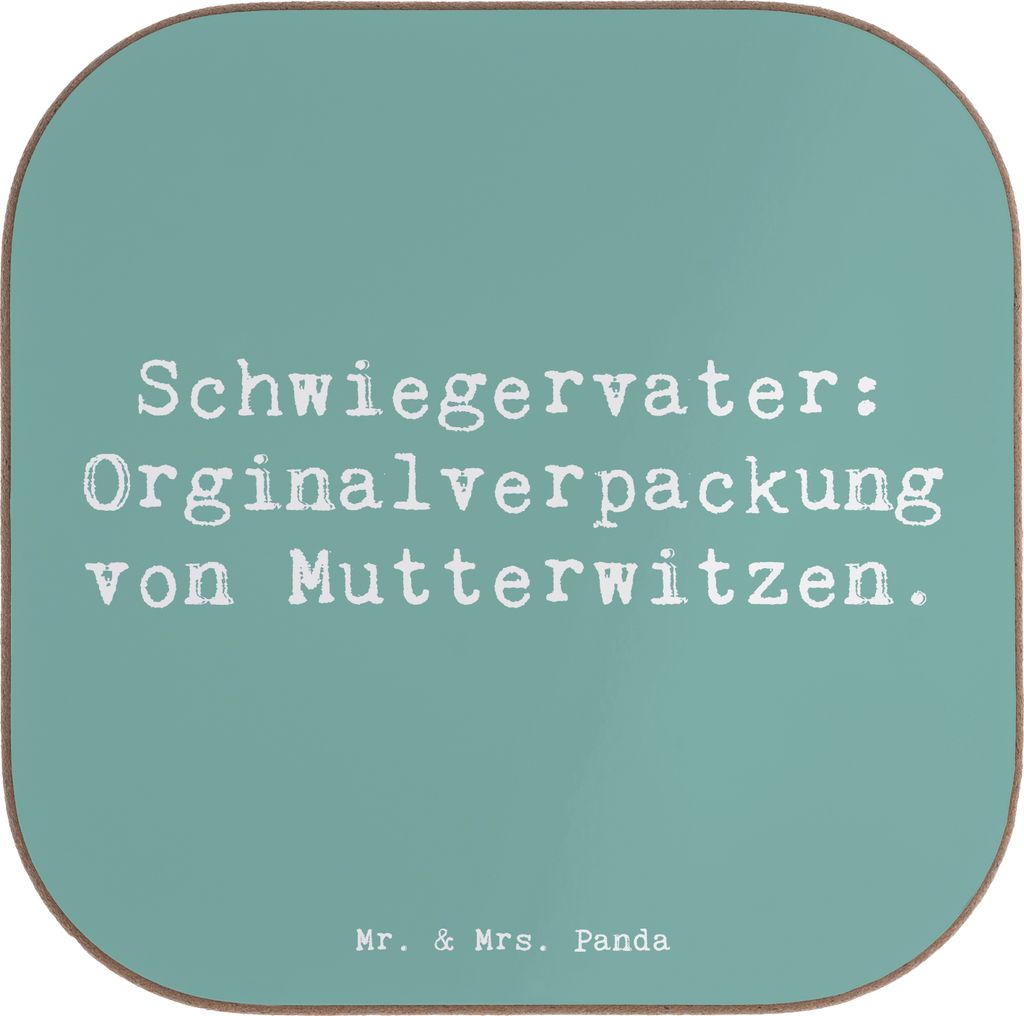 Mr. & Mrs. Panda Untersetzer Tasse Spruch Schwiegervater Produktbild 