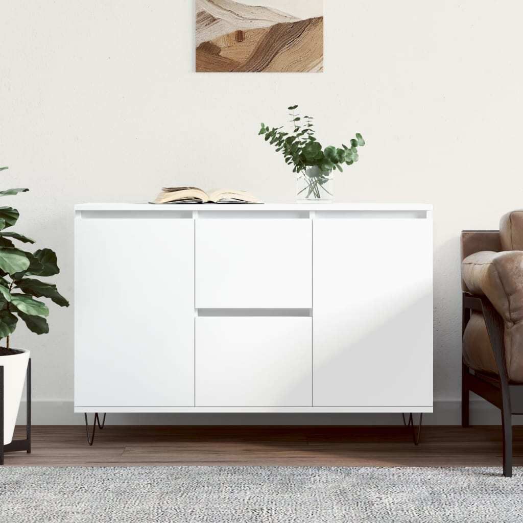 Maison Exclusive - Sideboard Weiß 101,5x35x70 cm Holzwerkstoff
