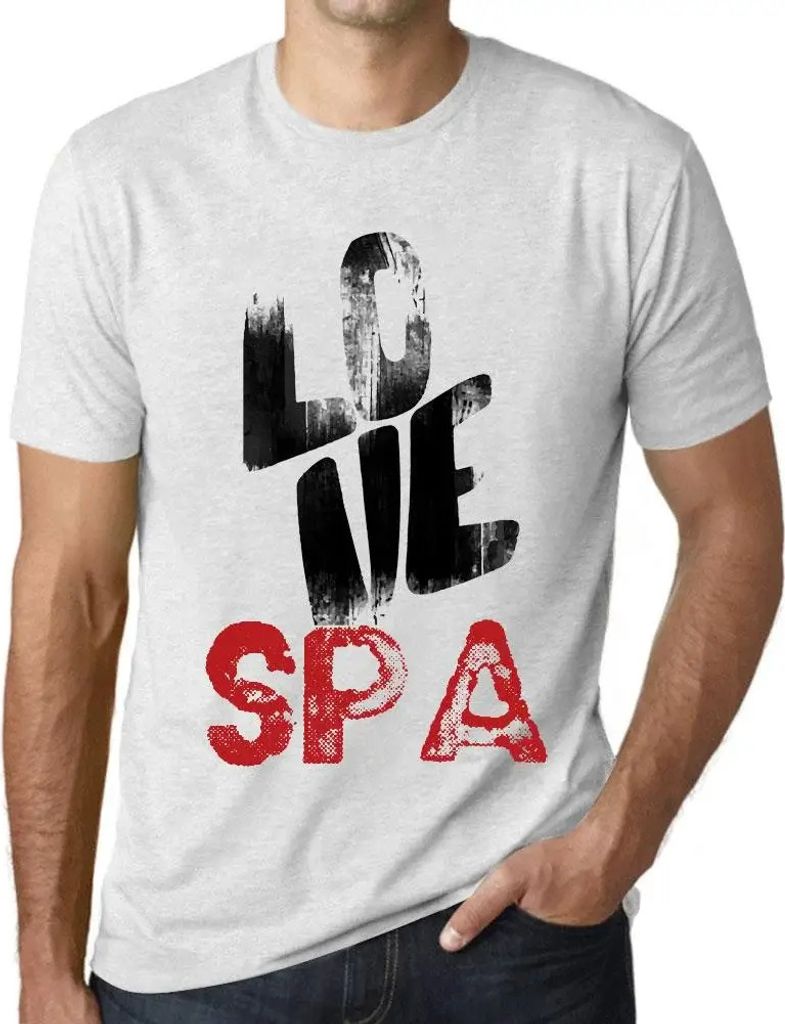 Herren Grafik T-Shirt Liebesbad – Love Spa – Öko-Verantwortlich Vintage Jahrgang Kurzarm Lustige Druck Geburtstag Geschenk Mann