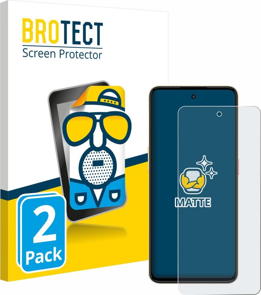 2x BROTECT Schutzfolie für Nubia Neo 3 Displayschutz Displayschutzfolie Folie Matt Entspiegelungsfolie