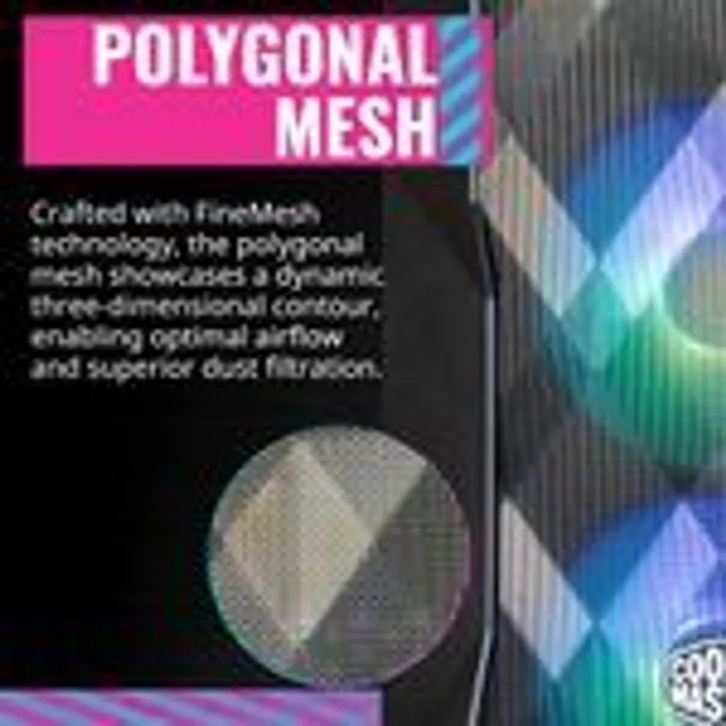 Boîtier PC TD300 Mesh Cooler Master avec Façade 3D et Verre Trempé - 12