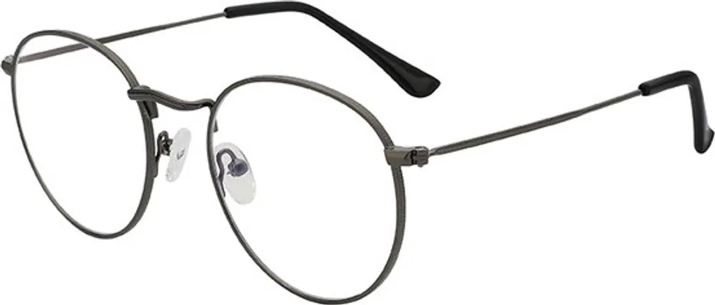 Lunettes Anti-Lumière Bleue Noires VeyRey avec Verres Ovales Reposants
