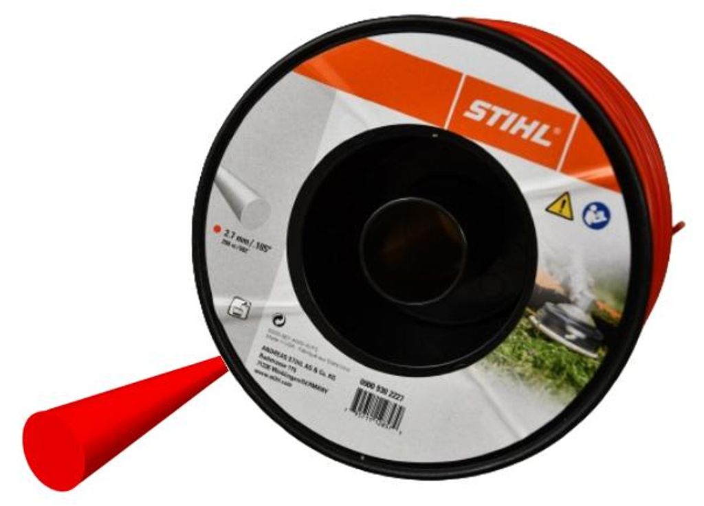 Runder Schneidfaden 2,7 mm, 208 m - S9302227 Produktbild 